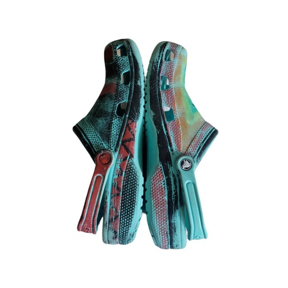 Crocs Classic Tie Dye Multicolored Slip On Men's Size 10 Women's Size 12 - Picture 8 of 10